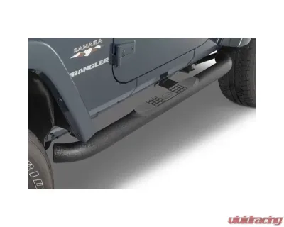 Quadratec QR3 Heavy Duty Side Steps Textured Black Jeep Wrangler 2-Door JK 2007-2018 - 12004 3034